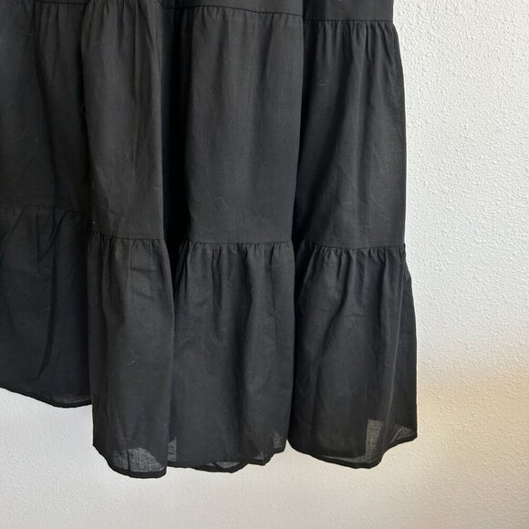 NWT Say What? Dress Black Midi Layered Tier Ruffle Sleeveless - Picture 5 of 12